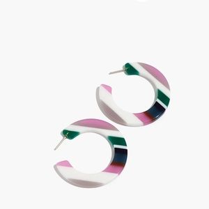 Madewell Resin Hoop Earrings